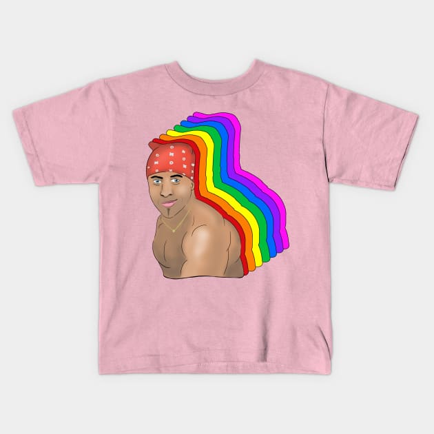 Ricardo Milos Dancing Gay Pride Month Meme Kids T-Shirt by Barnyardy